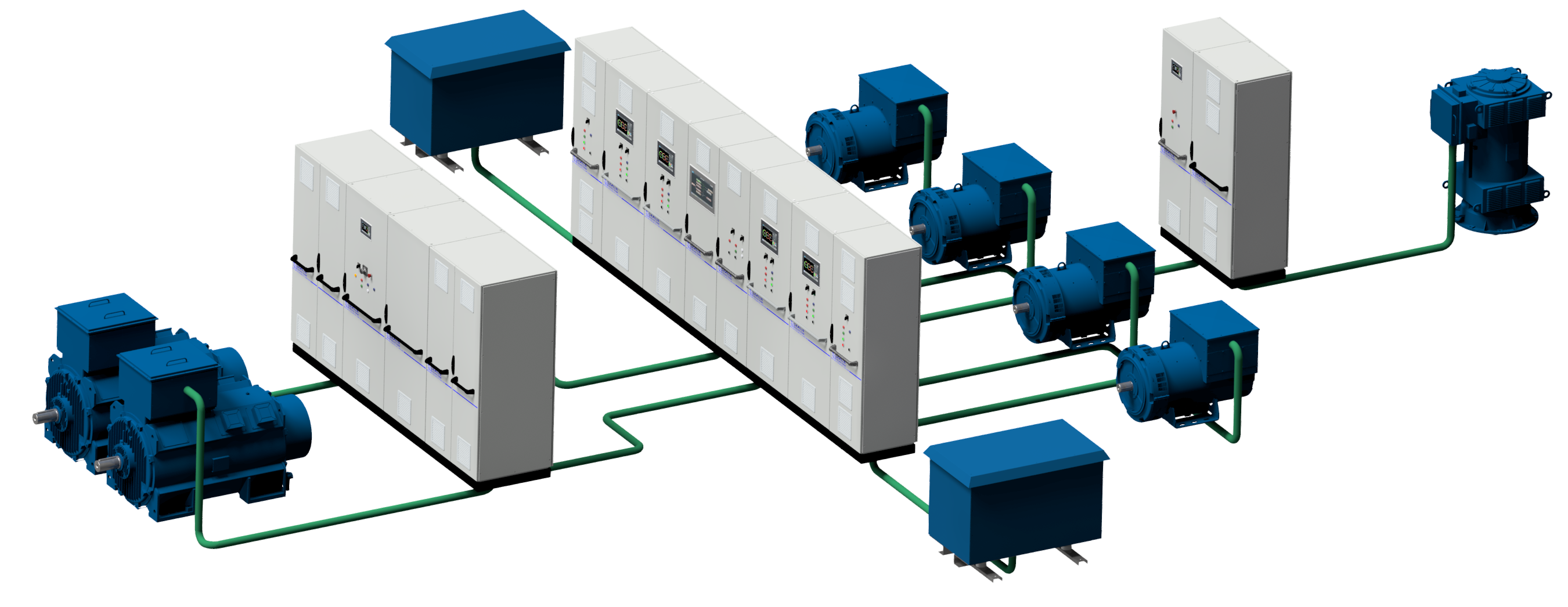 D&A Electric 4-alternator propulsion-systeemoverzicht